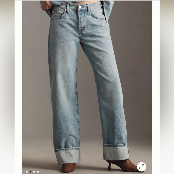 Etica Denim - Etica Stanton High Rise Relaxed Wide legged with Cuff |Size 28